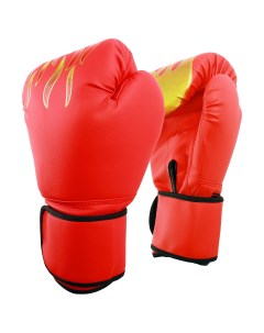 Перчатки боксерские красные размер 12 oz Nobrand