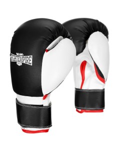 Перчатки боксерские детские pre comp черно белые размер 4 oz Fight empire