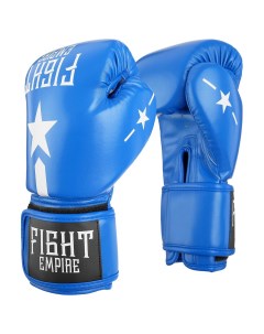 Перчатки боксерские 16 унций цвет синий Fight empire