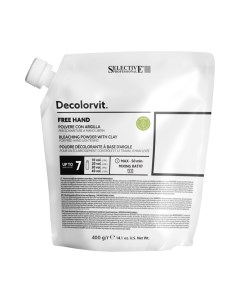 Порошок обесцвечивающий с глиной Decolorvit Free Hand Selective professional (италия)