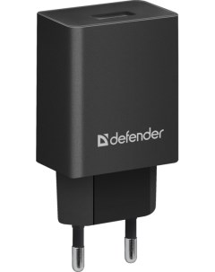 Зарядное устройство сетевое EPA 10 83572 1xUSB 5V 2 1А пакет черный Defender