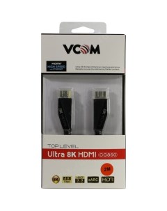Кабель интерфейсный HDMI HDMI CG860 2M 19M M ver 2 1 8K 60Hz 2м Vcom