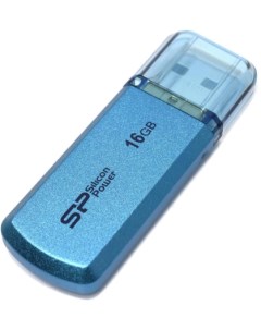 Накопитель USB 2 0 16GB Helios 101 SP016GBUF2101V1B синий Silicon power