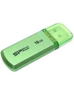Накопитель USB 2 0 16GB Helios 101 SP016GBUF2101V1N зеленый Silicon power