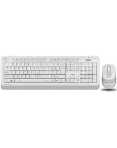 Клавиатура и мышь Wireless FG1010 WHITE бело серая USB A4tech