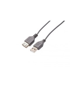 Кабель интерфейсный USB 2 0 FL C U2 AM AF 1 8M 1 8 м серый разъемы USB A male USB A female пакет Filum
