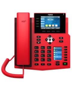 Телефон VoiceIP X5U R 16 линий SIP 2 порта Ethernet 10 100 1000 цветной основной дисплей 3 5 встроен Fanvil