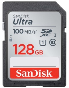 Карта памяти SDXC 128GB SDSDUNR 128G GN3IN Class 10 UHS I U1 Ultra 100MB s Sandisk