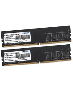 Модуль памяти DDR4 16GB 2 8GB PSD416G2666K Signature Line PC4 21300 2666MHz CL19 1 2V RTL Patriot memory