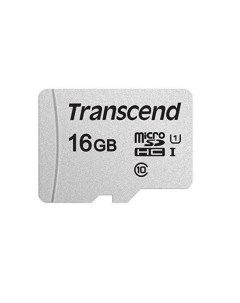 Карта памяти MicroSDHC 16GB TS16GUSD300S Class 10 U1 300S без адаптера Transcend