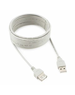 Кабель интерфейсный USB 2 0 удлинитель CC USB2 AMAF 15 N AM AF медь 4 5м пакет Cablexpert
