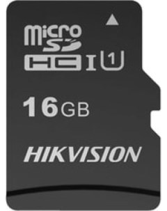 Карта памяти 16GB HS TF C1 STD 16G ADAPTER microSDHC с SD адаптером R W Speed 90 12MB s Hikvision