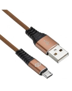 Кабель интерфейсный 1080372 USB m micro USB m 0 15м коричневый Digma
