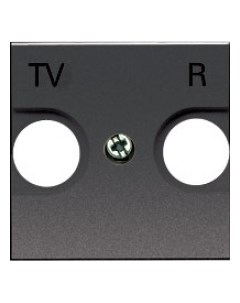Накладка N2250 8 AN для TV R розетки 2 модуля антрацит Abb
