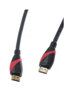 Кабель интерфейсный HDMI HDMI CG525 R 0 5 19M M ver 2 0 black red 0 5м Vcom