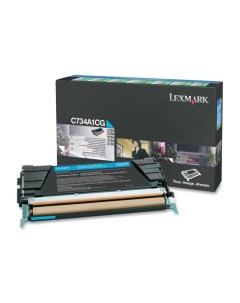 Картридж C736H1CG C736 Cyan High Yield Return Program Print Cartridge 10K Lexmark