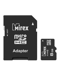 Карта памяти 8GB 13613 ADTMSD08 microSDHC Class 4 SD адаптер Mirex