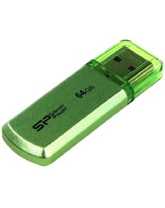 Накопитель USB 2 0 64GB Helios 101 SP064GBUF2101V1N зеленый Silicon power