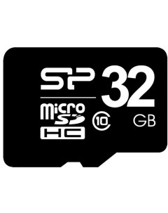 Карта памяти MicroSDHC 32GB SP032GBSTH010V10 Class 10 Silicon power
