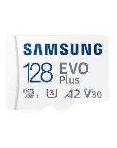 Карта памяти MicroSDXC 128GB MB MC128KA RU SD адаптер U3 V30 A2 чтение до 130 МБ c Samsung