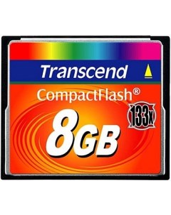 Карта памяти CompactFlash 8GB TS8GCF133 Card 133x Transcend