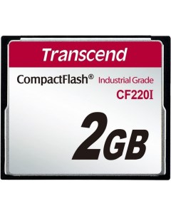 Промышленная карта памяти CompactFlash 2GB TS2GCF220I 220x Industrial Transcend