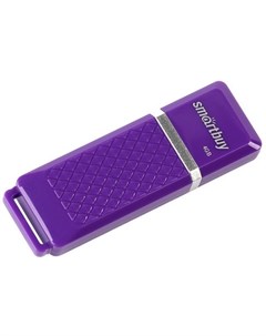 Накопитель USB 2 0 4GB SB4GBQZ V Quartz фиолетовый Smartbuy