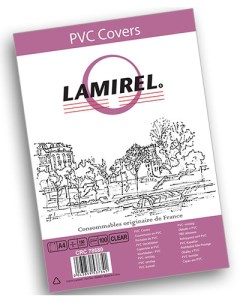 Обложка LA 78680 Lamirel Transparent A4 PVC прозрачные 150мкм 100шт Fellowes