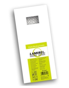 Пружина LA 78678 пластиковая Lamirel 19 мм белый 100шт Fellowes