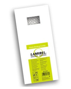 Пружина LA 78668 пластиковая Lamirel 8 мм белый 100шт Fellowes