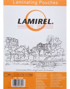 Пленка LA 78658 для ламинирования Lamirel А4 100мкм 100шт Fellowes
