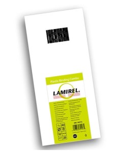 Пружина LA 78773 пластиковая Lamirel 25 мм черный 25шт Fellowes