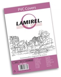 Обложка LA 78684 Lamirel Transparent A4 PVC дымчатые 200мкм 100шт Fellowes