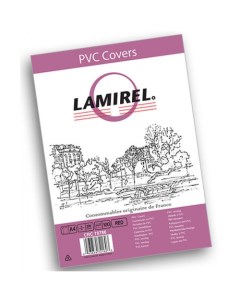 Обложка LA 78786 Lamirel Transparent A4 PVC красные 200мкм 100шт Fellowes