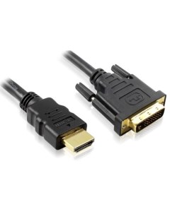 Кабель HD2DVI1 HDMI DVI черный OD7 3mm 28 28 AWG позолоченные контакты 19M 25M double link тройной э Gcr