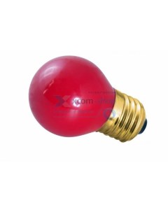 Лампа 401 112 накаливания e27 10 Вт красная колба упак 10 шт Neon-night