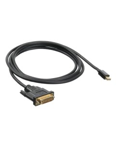 Кабель интерфейсный mini DisplayPort DVI BHP MDPP DVI 2 1 1v 2м позолоченные контакты черный Buro