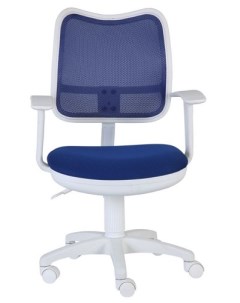 Кресло детское CH W797 синее синее спинка сетка пластик белый Бюрократ