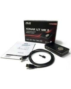 Звуковая карта USB 2 0 XONAR U7 MKII Cirrus Logic CS4398 7 1CH 114dB 24bit 192KHz Sonic Radar Pro RT Asus