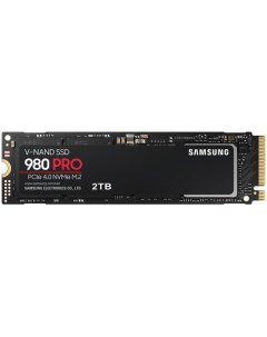Накопитель SSD M 2 2280 MZ V8P2T0BW 980 PRO 2TB PCIe Gen 4 0 x4 NVMe 1 3c V NAND 3 bit MLC 7000 5100 Samsung