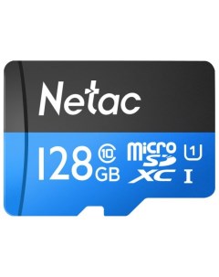 Карта памяти 128GB NT02P500STN 128G S MicroSDXC P500 Standard U1 C10 up to 80MB s retail Netac