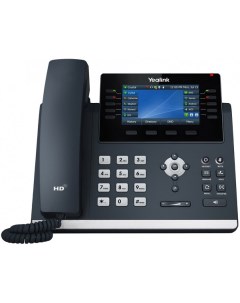 Телефон SIP SIP T46U цветной экран 2 порта USB 16 аккаунтов BLF PoE GigE без БП Yealink