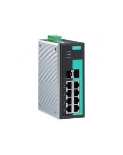 Коммутатор неуправляемый EDS G308 2SFP 6x10 100 1000 2 slot combo ports Moxa