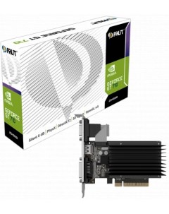 Видеокарта PCI E GeForce GT 710 NEAT7100HD46 2080H 2GB GDDR3 64bit 28nm 954 1600MHz DVI D HDCP HDMI  Palit