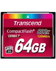 Карта памяти CompactFlash 64GB TS64GCF800 Transcend