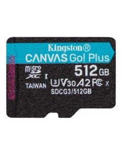 Карта памяти MicroSDXC 512GB SDCG3 512GBSP UHS II Class U3 V30 A2 чтение 170Мб с запись 90Мб с без а Kingston