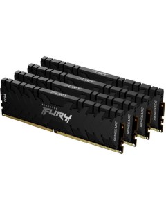 Модуль памяти DDR4 32GB 4 8GB KF432C16RBK4 32 Renegade Black 3200MHz CL16 1RX8 1 35V 288 pin 8Gbit Kingston fury