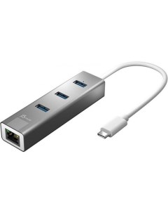 Адаптер JCH474 USB Type C with Gigabit Ethernet and 3x Hub Multi J5create