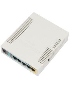 Маршрутизатор RouterBOARD 951Ui 2HnD 802 11b g n порты 5 10 100 Ethernet ports 1 USB 2 0 AR9344 600  Mikrotik