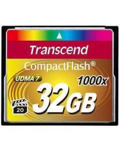 Карта памяти CompactFlash 32GB TS32GCF1000 Card 1000x Transcend